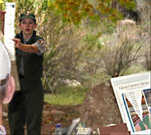 Park Ranger Laurie on the Geology of the Grand Canyon - Phantom Ranch, November 2003
